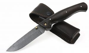 Нож Сибиряк (складной, дамасская сталь)