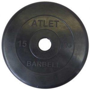 Диск обрезиненный Barbell 51 мм 15 кг