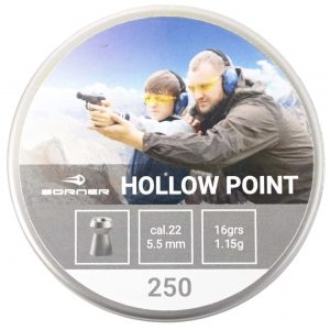 Пули Borner cal. 5.5 Hollow Point 1.15г (250шт)
