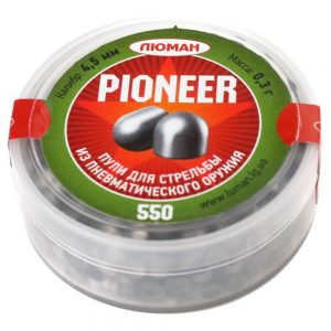 Пули Люман Pioneer 0.3г (550шт) 4,5мм