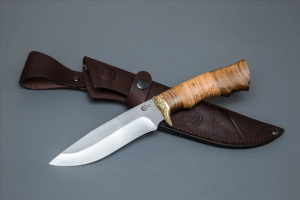 Нож Близнец 65х13 (береста, литье)